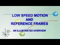 Low Speed Motion and Reference Frames an Illustrated Overview