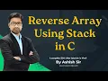 9 Reverse array using stack in c