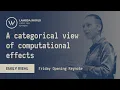Lambda World 2019 - A categorical view of computational effects