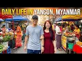 Lagu 🇲🇲 A Day in Yangon, Myanmar – Vibrant Streets and Everyday Life