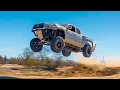 Launching an LS2 V8 Toyota Tacoma Into The Air