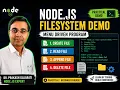 Node js File System Tutorial Create Read Append Delete File Using FS Module