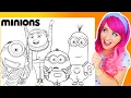 Coloring Minions Despicable Me Coloring Pages Gru Minion Otto Kevin Bob Coloring s