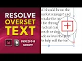 InDesign Script Resolve Overset Text