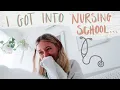 My RAW Journey Getting into Nursing School ft tears reactions