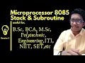 Microprocessor 8085 Stack Subroutine