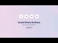 Social Share Buttons With HTML CSS Javascript Tutorial