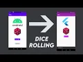 Making a Simple Dice Rolling Flutter Application Android to Flutter Hindi