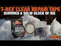T-Rex Clear Repair Tape Survives a Block of Ice