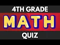 4th Grade Math Quiz Hard Can You Answer All 15 Questions Correctly