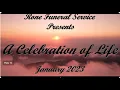 Rone Funeral Service 2023 Memorial