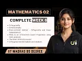 Complete Mathematics 02 Week 8 Question Practice IIT Madras BS Degree