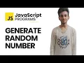 Generate Random Number in Javascript