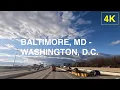 BALTIMORE MD - WASHINGTON D C 1 5 hrs Driving in 4K