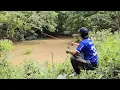 Lagu Ada penamkan..!! Mancing di sungai tengah hutan kalimantan