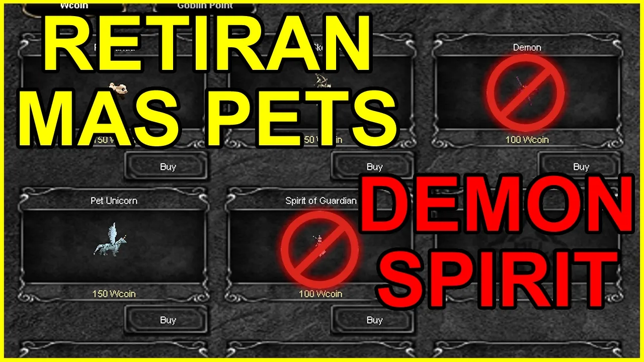 😱 Retiran mas PETS (Demon y Spirit) | MuOnline #muonline #muonlinepc #mmorpg #gaming #gamers