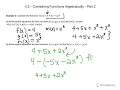 Pre-Calculus 30 - Combining Functions