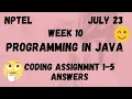 Week 10 Programming Assignments Java NPTEL HanumansView