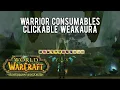 Clickable Consumable Weakaura for Warriors World of Warcraft TBC