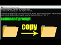 Copy folder using cmd