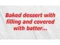 Baked dessert with filling and covered with batter CodyCross Crossword Answer