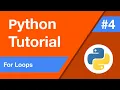 Python Tutorial Lesson 4 For Loops