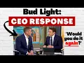 Did Bud Light Make A Mistake CEO Is Asked Live About Boycott