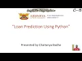 Loan Prediction using Logistics Regression in python