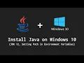 How to install Java on Windows 10 JDK 12 Setting Path