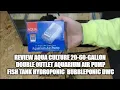 Review Aqua Culture 20-60 Gallon Double Outlet Aquarium Air Pump FishTank Hydroponic Bubbleponic DWC