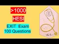 Hesi Exit Exam Review 2023 1 Hour with Rationales