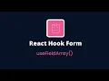 React Hook Form - building dynamic form Field Array Tamil