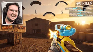 PEGUEI UMA P90 NO HOTDROP DO PUBG E FIZ A LIMPA! (DEVIA SER PROIBIDO ISSO KKKKK)