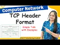 CN 22 TCP Header Format Explain with Example