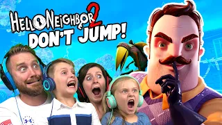 Download Try Not to JUMP in HELLO NEIGHBOR 2 Family Challenge!!! K-CITY GAMING MP3