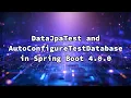 DataJpaTest and AutoConfigureTestDatabase in Spring Boot 4 0 0