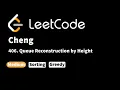 LeetCode 406 Queue Reconstruction by Height