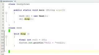 114 Final with Local Variable in Java Programming Hindi