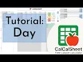 Calorie Calculator Sheet - 2 Tutorial Day sheet