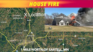 Home Destroyed By Fire Near Sartell Minnesota