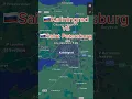 Kaliningrad vs Saint Petersburg size comparison