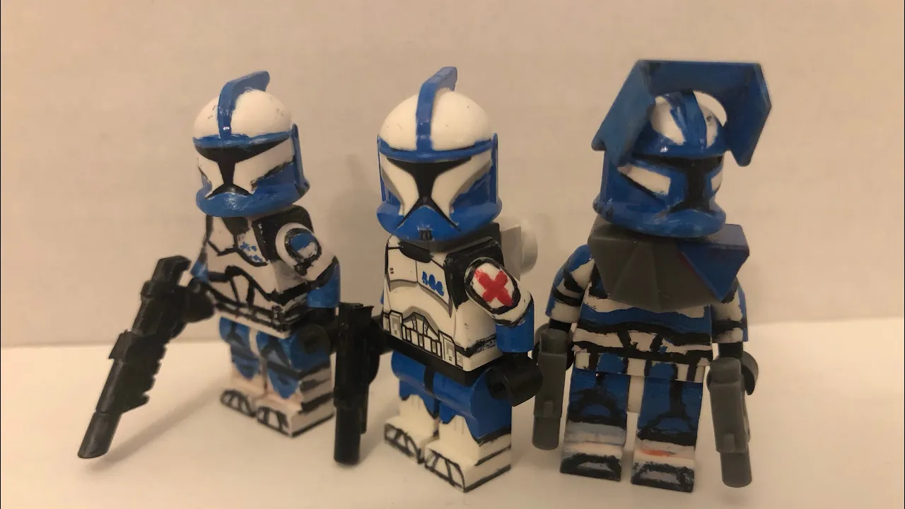 Classic-Style Custom LEGO Clone Troopers. 