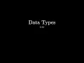 A Level OCR Computer Science Data Types Part 1 1 4 1