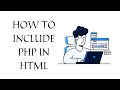 How to include PHP in HTML php in html