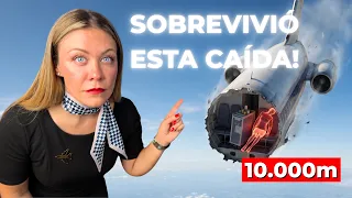 La AZAFATA que CAYÓ 10.000 METROS sin paracaídas