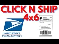 HOW TO print 4x6 labels ON USPS com Click-N-Ship
