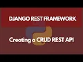 Creating a CRUD API Using Serializers Learn Django REST Framework