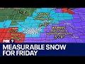 MN weather Measurable snow for Friday