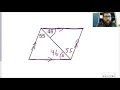 Parallelograms Solving for Angles with a Diagonal