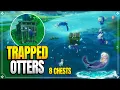 Save The Trapped Otters 8 Otter Chests World Quests Puzzles Genshin Impact
